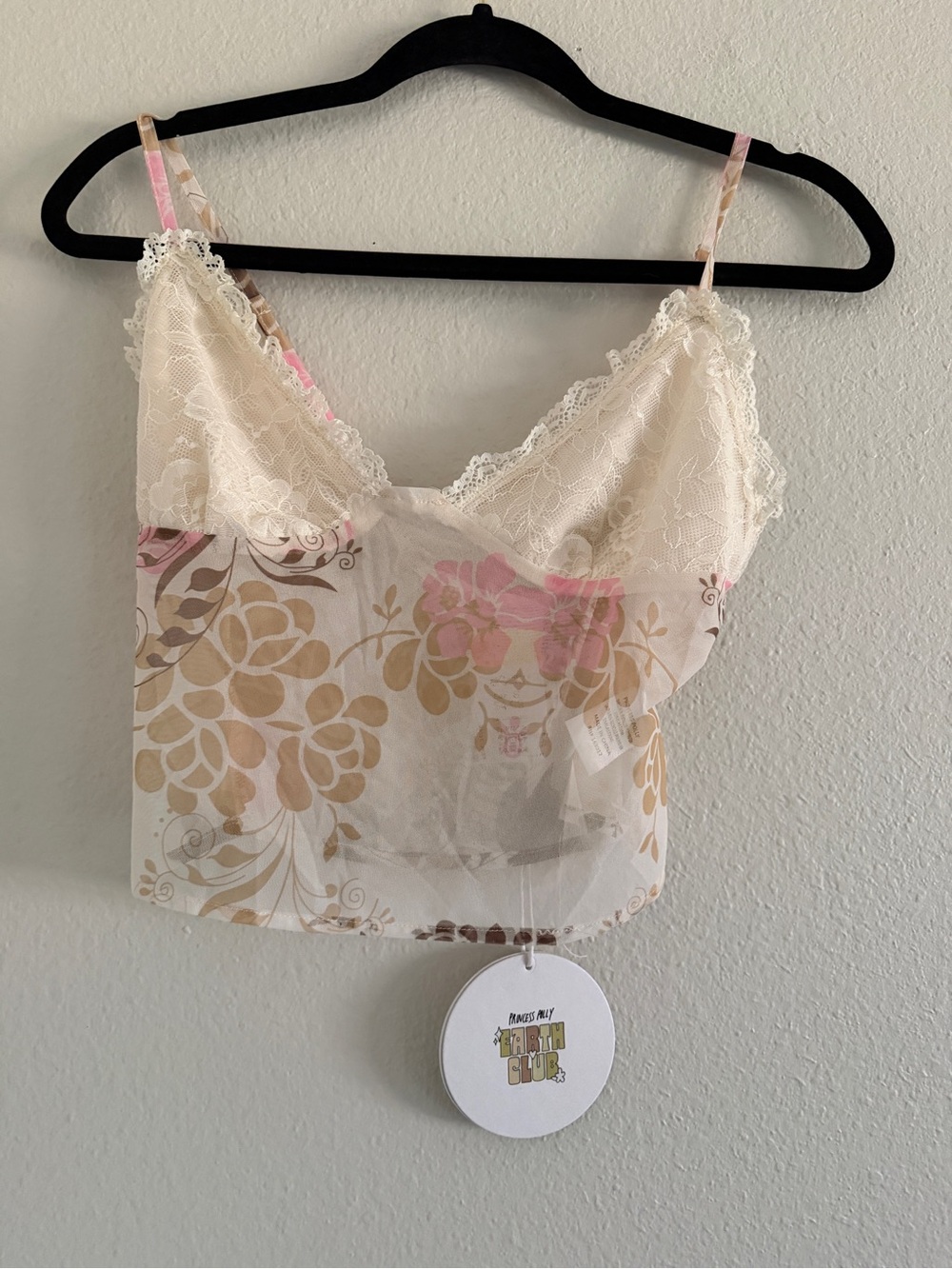 Princess Polly Lace Cami Sheer Bohemian Romance Small /4